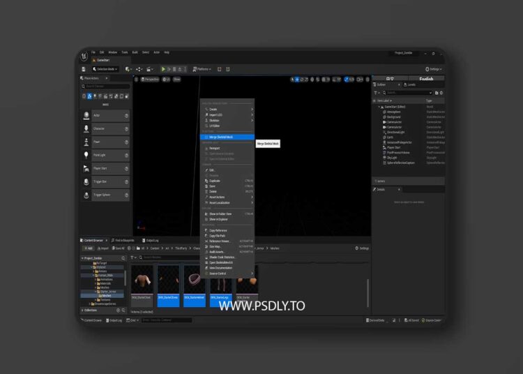 Quick Merge Skeletal Mesh v1.0 (5.6) 1 Quick Merge Skeletal Mesh v1.0 (5.4)
