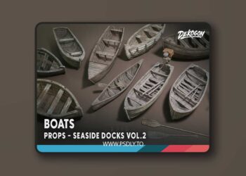 Seaside Docks VOL.2 - Boats (Nanite + Low Poly) [5.0 – 5.6]