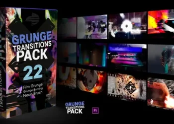 Videohive Grunge Transitions Pack 60708930