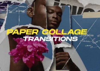 Videohive Paper Collage Transitions After Effects Template 60898450