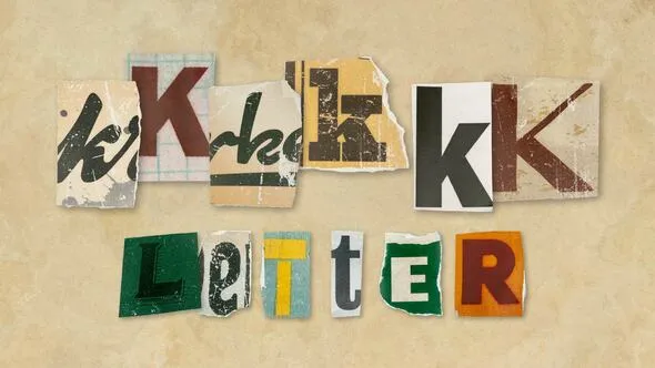Videohive - Ransom Letters - K Letters - 60702740 1 Videohive Ransom Letters K Letters 60702740