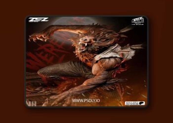 ZEZ Studio – Warewolf Statue and Bust – 3D Print Model STL 1