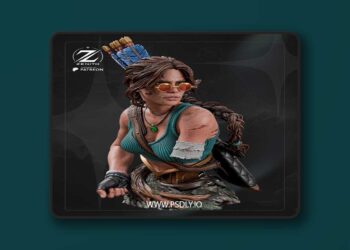 Zenith Studios – Lara Croft Bust – 3D Print Model STL