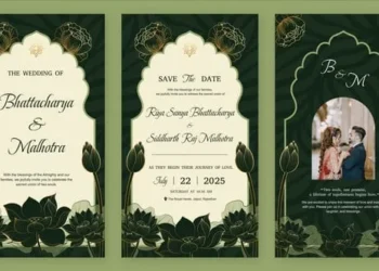 ideohive - Indian Flower Wedding Invitation - 60333374