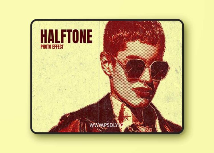 Aged Halftone Photo Effect for Photoshop 1 Aged Halftone Photo Effect for Photoshop