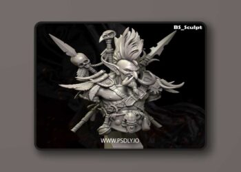 BS Sculpt Bulat – Master of the Shadows Bust – 3D Print Model STL