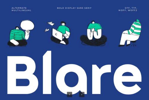Blare Bold Display Font 1 Blare Bold Display Font
