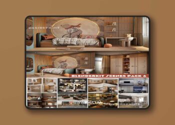 BlenderKit Scenes Pack 6