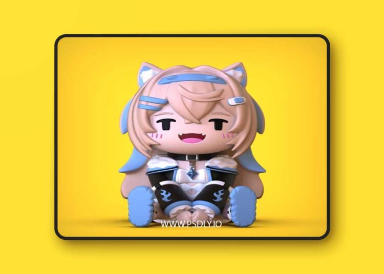 Chibi – Fuwawa – 3D Print Model STL 1 Chibi – Fuwawa – 3D Print Model STL