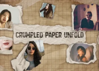 Crumpled Paper Unfold