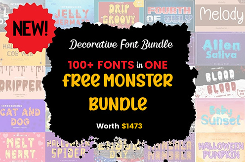 Decorative 113 Premium Fonts Bundle & 750 Premium Graphics 1 Decorative 113 Premium Fonts Bundle 750 Premium Graphics