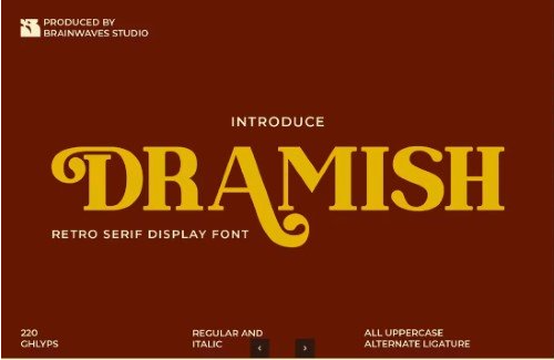 Dramish Serif Font 1 Dramish Serif Font