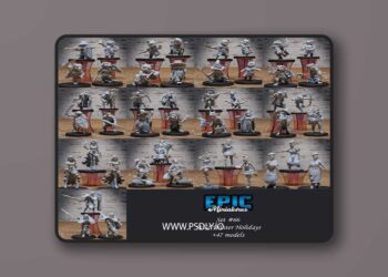 Epic Miniatures – Wild Winter Holidays Set – Christmas Encounter – Animal Folk Collection – 3D Print Model