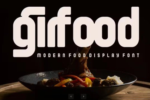 Girfood Sans Serif Food Shop Font 1 Girfood Sans Serif Food Shop Font