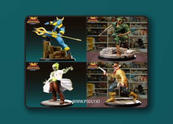 Legion Miniatures – Pack 8M – 3D Print Model STL