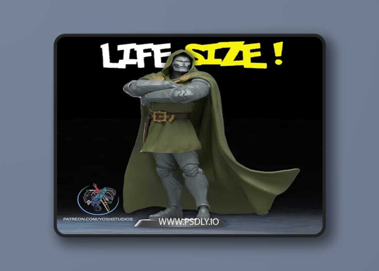 Life Size Dr Doom Statue – 3D Print Model STL 1 Life Size Dr Doom Statue – 3D Print Model STL