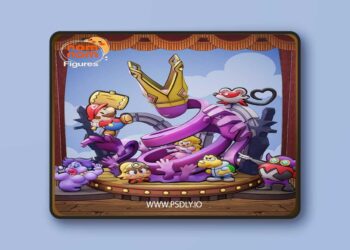 Nomnom Figures – Chibi Paper Mario – 3D Print Model STL