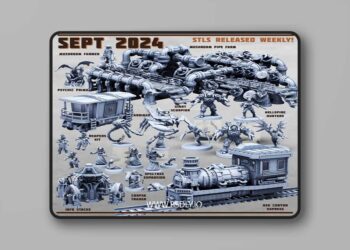 Print Minis – September 2024 – Mushroom Express – 3D Print Model