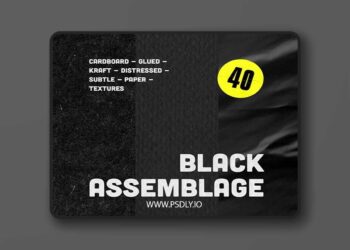 Studio2am Black Assemblage Paper Textures