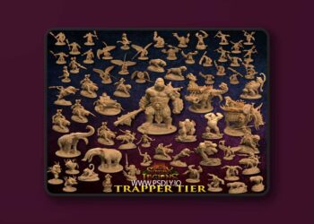 The Dragon Trappers Lodge – April 2023 – The Simiax Legions Trapper Tier – 3D Print Model