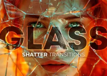Videohive Glass Shatter Transitions 61125656