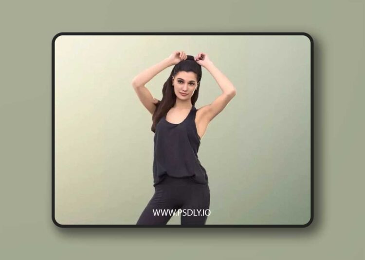 Woman Standing Pulling Her Hair low-poly 3d model 1 Woman Standing Pulling Her Hair low poly 3d model