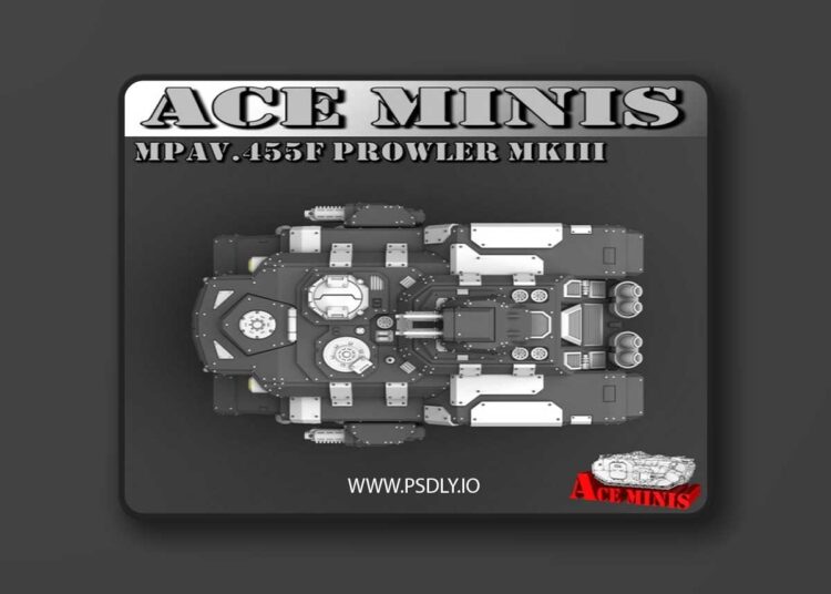 Ace Minis – MPAV.455F – Prowler MkIII – 3D Print Model 1 Ace Minis – MPAV.455F – Prowler MkIII – 3D Print Model