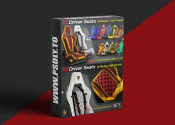 Artstation - 12 Driver Seats + Full Tutorial / 3D Models