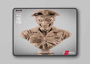 Bdserk – Joker Face Off Portrait Bust – 3D Print Model STL