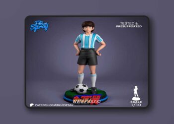 Blue Spray – Juan Diaz – Captain Tsubasa – 3D Print Model STL