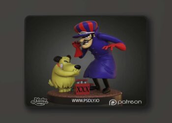 Dick Dastardly and Muttley Diorama – 3D Print Model STL 6 Dick Dastardly and Muttley Diorama – 3D Print Model STL
