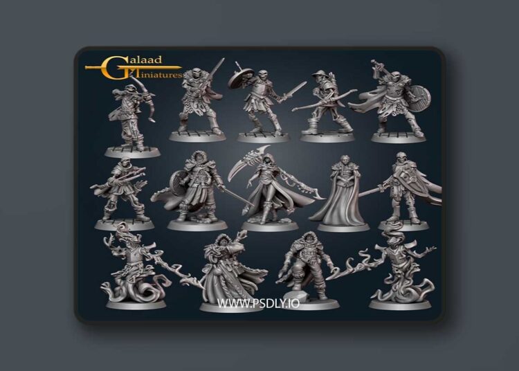 Galaad Miniatures – Skeletons and North People – 3D Print Model 1 Galaad Miniatures – Skeletons and North People – 3D Print Model