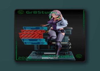 Gr8Tech – Edgerunners – Lucy – 3D Print Model STL