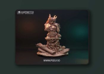 HardWitch Games – Yildiliel Solanthim Bust – 3D Print Model
