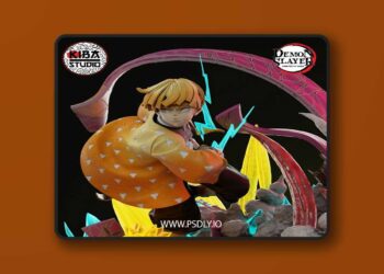 Kiba Studio – Zenitsu Agatsuma – Demon Slayer – 3D Print Model