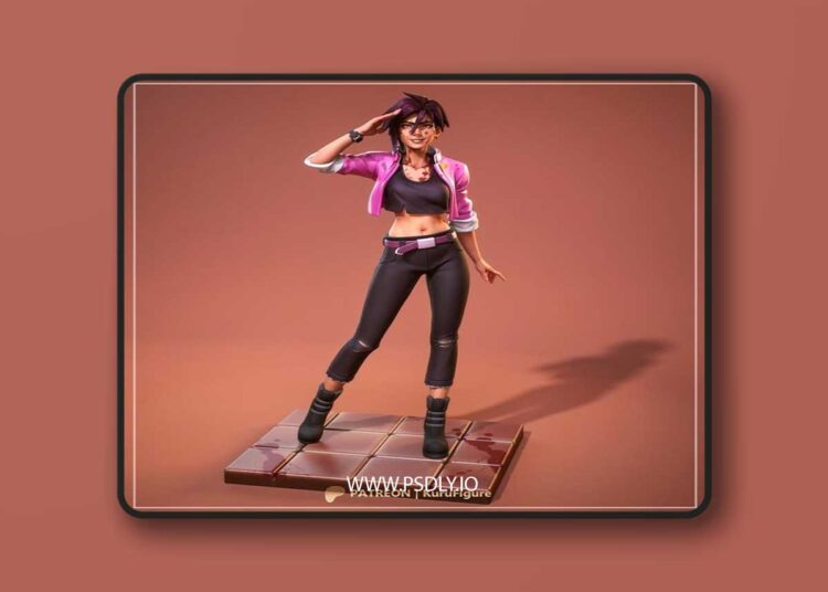 Kuru Figure – Dispatch – Invisigal – 3D Print Model STL 1 Kuru Figure – Dispatch – Invisigal – 3D Print Model STL