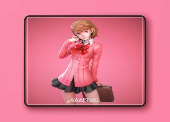 Kuru Figure – Persona – Yukari Takeba – 3D Print Model STL 6 Kuru Figure – Persona – Yukari Takeba – 3D Print Model STL