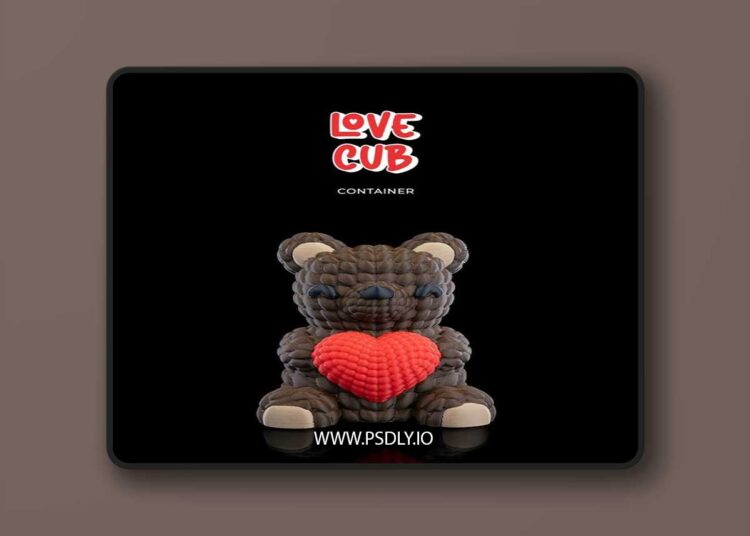 Love Cub Container – 3D Print Model STL 1 Love Cub Container – 3D Print Model STL