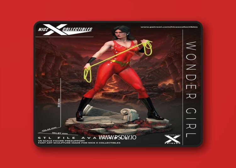 Nice X Collectibles – Wonder Girl – 3D Print Model STL 1 Nice X Collectibles – Wonder Girl – 3D Print Model STL