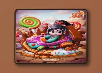 Nomnom Figures – Chibi Vanellope – Wreck it Ralph – 3D Print Model STL
