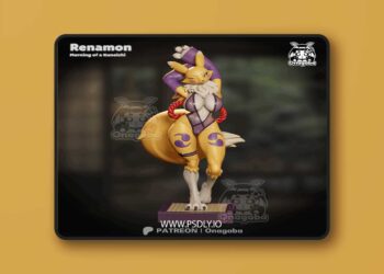 Onagaba – Kunoichi Renamon – 3D Print Model 5 Onagaba – Kunoichi Renamon – 3D Print Model