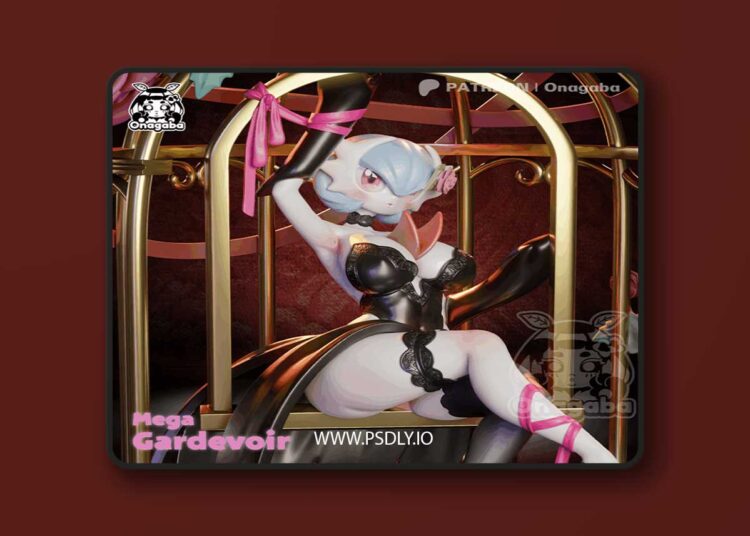 Onagaba – Mega Gardevoir – 3D Print Model 1 Onagaba – Mega Gardevoir – 3D Print Model