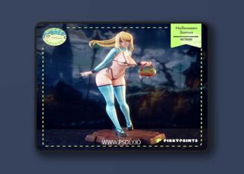 Pikky Prints – Metroid – Samus Aran – 3D Print Model STL