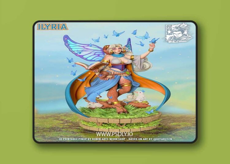 RAW – Ilyria – PinUp – 3D Print Model STL 1 RAW – Ilyria – PinUp – 3D Print Model STL