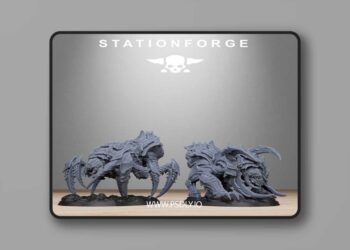 Station Forge – Xenarid Spider Beasts – 3D Print Model