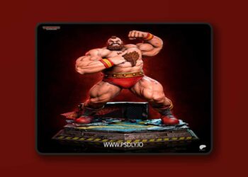 Tanuki Figures – Zangief – Street Fighter – 3D Print Model STL