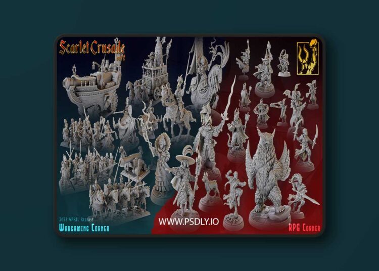 Titan Forge Miniatures – April 2023 – Scarlet Crusade Vol 2 – 3D Print Model 1 Titan Forge Miniatures – April 2023 – Scarlet Crusade Vol 2 – 3D Print Model
