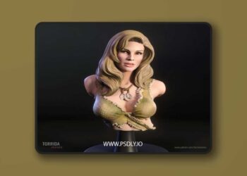 Torrida Minis – Loana Bust – 3D Print Model