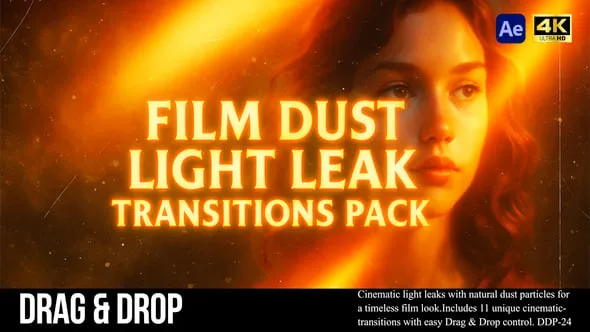 Videohive - Film Dust Light Leak Transitions Pack AE - 61327167 1 Videohive Film Dust Light Leak Transitions Pack AE 61327167