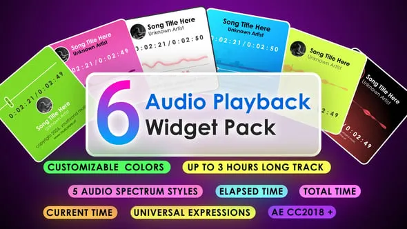 Videohive - Modern Audio Visualizer Widget Pack - 6 Music Visual Elements - 61311061 1 Videohive Modern Audio Visualizer Widget Pack 6 Music Visual Elements 61311061